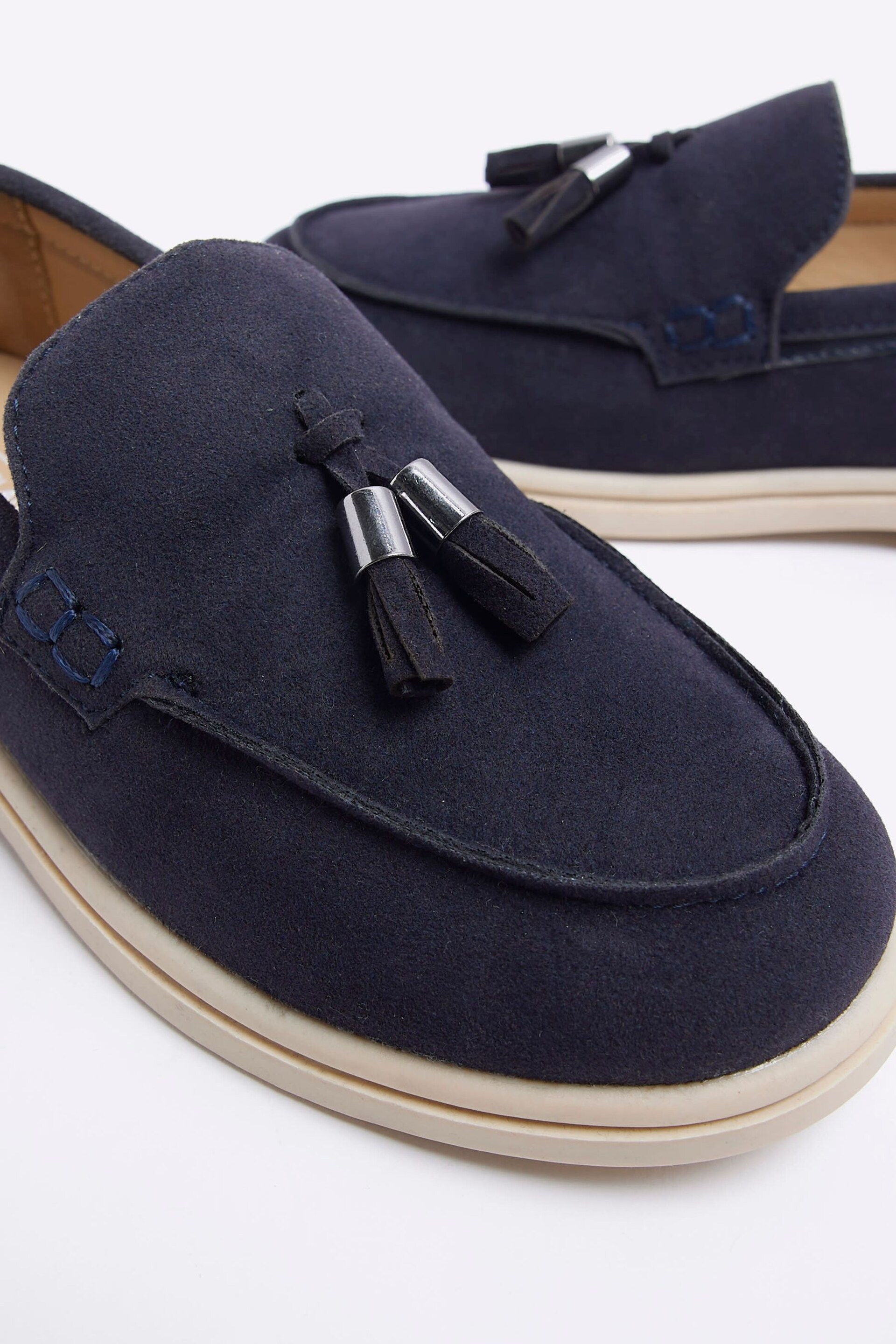 River Island Blue Boys Tassel Loafers - Image 5 of 5