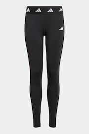 adidas Black Sportswear Aeroready Techfit Long Kids Leggings - Image 1 of 5