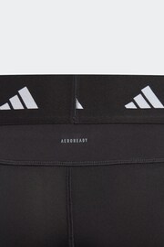 adidas Black Sportswear Aeroready Techfit Long Kids Leggings - Image 4 of 5