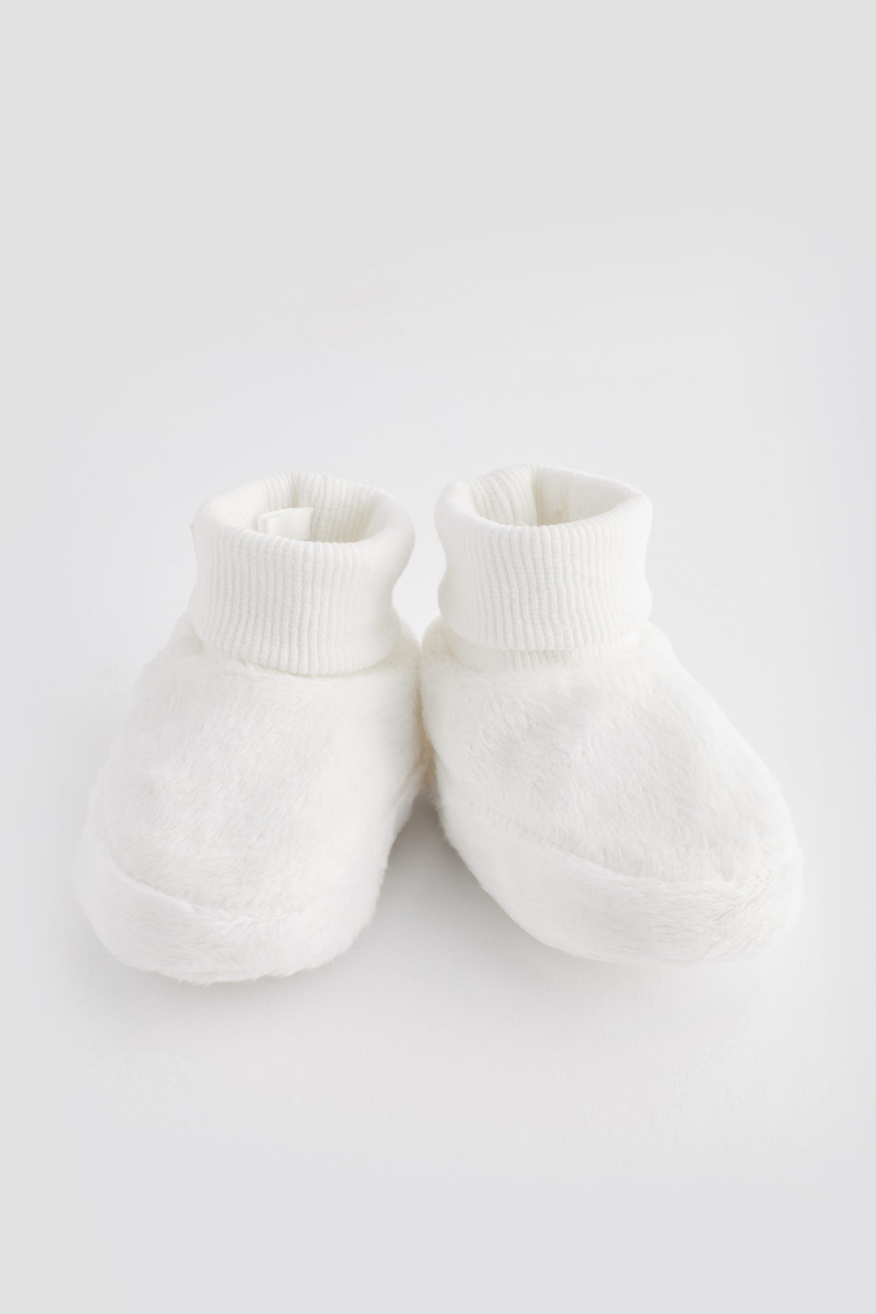 Newborn white booties sale