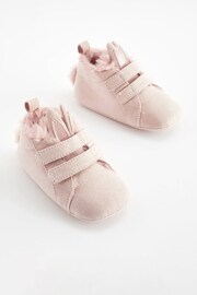 Pink Bunny High Top Baby Trainers (0-24mths) - Image 1 of 6