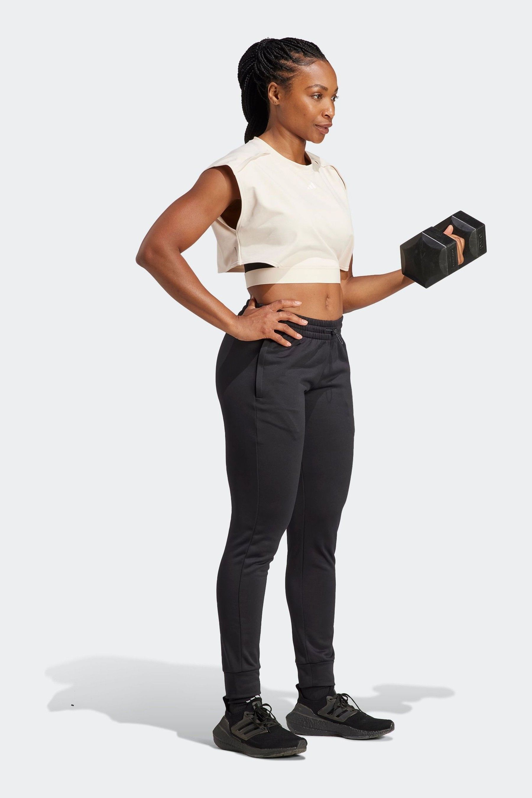 Buy adidas Natural Performance Training Power Aeroready Crop Vest Top from Next Luxembourg