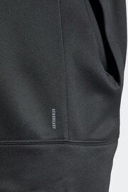 adidas Black Performance Training Hooded Sweat Top - Image 8 of 10