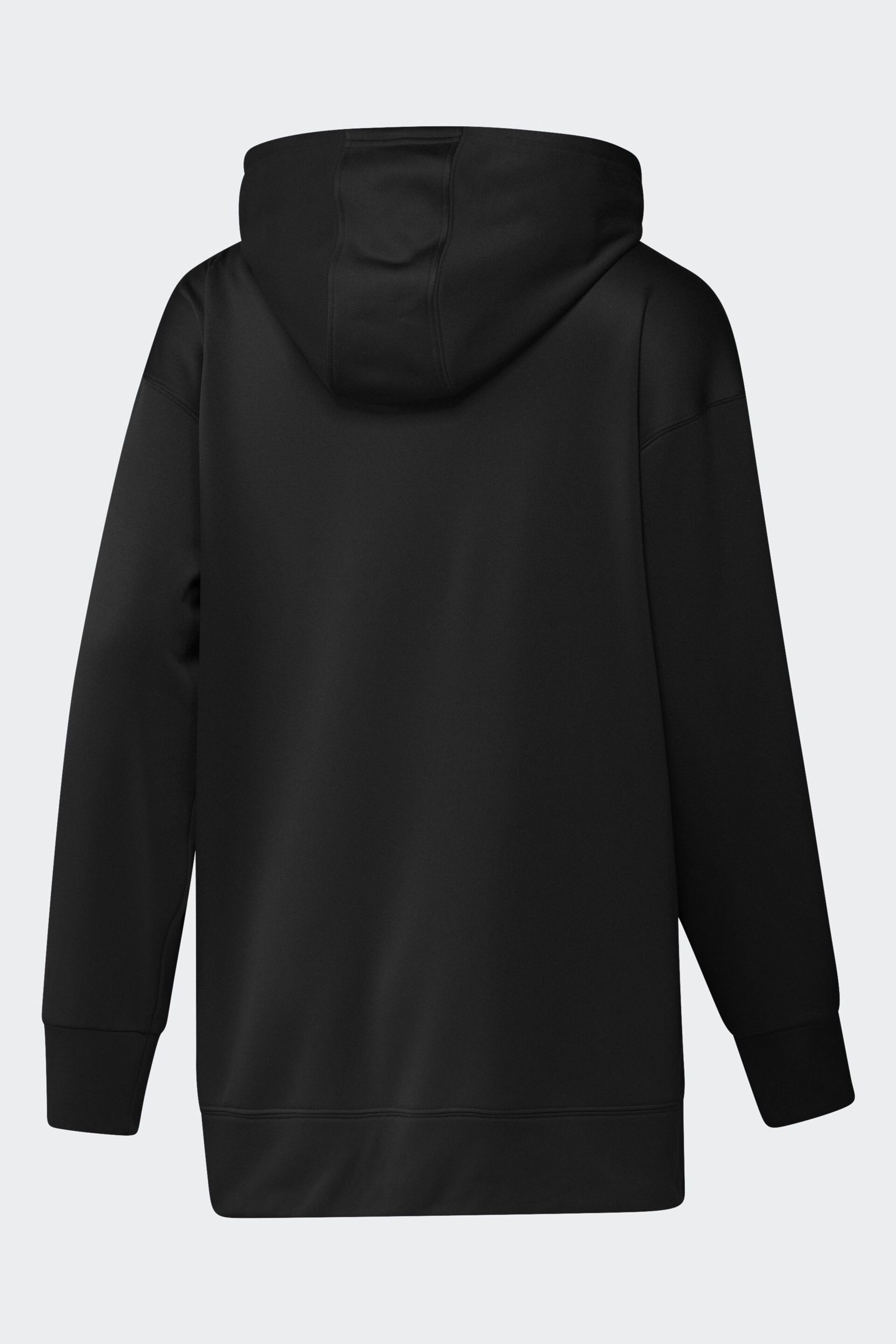 adidas Black Performance Training Hooded Sweat Top - Image 10 of 10