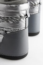 Silver Fashion Padded Boots - Image 10 of 10