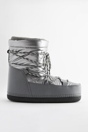 Silver Fashion Padded Boots - Image 6 of 10
