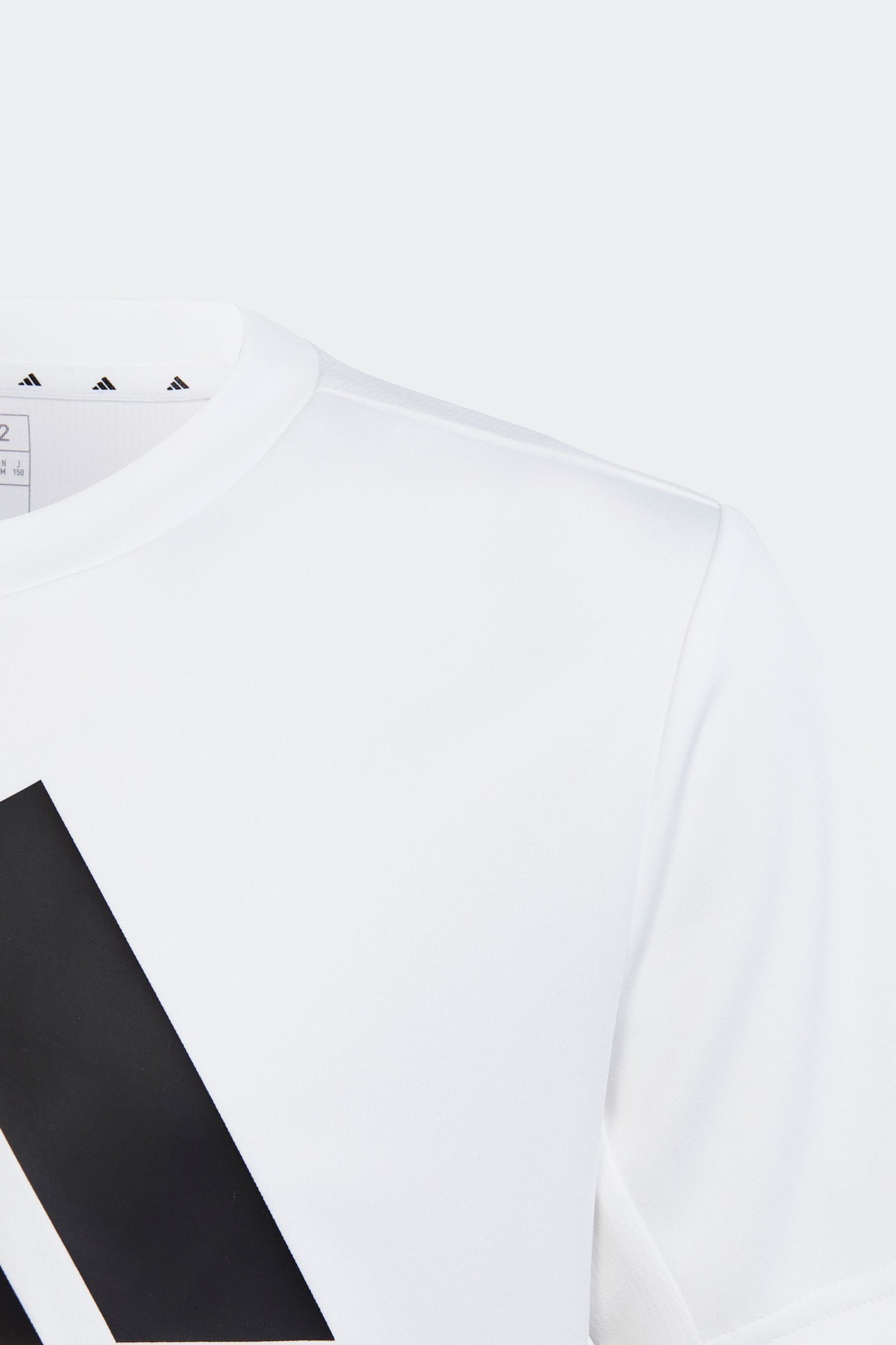 adidas White Regular Fit Sportswear Train Essentials Aeroready Logo T-Shirt - Image 3 of 5