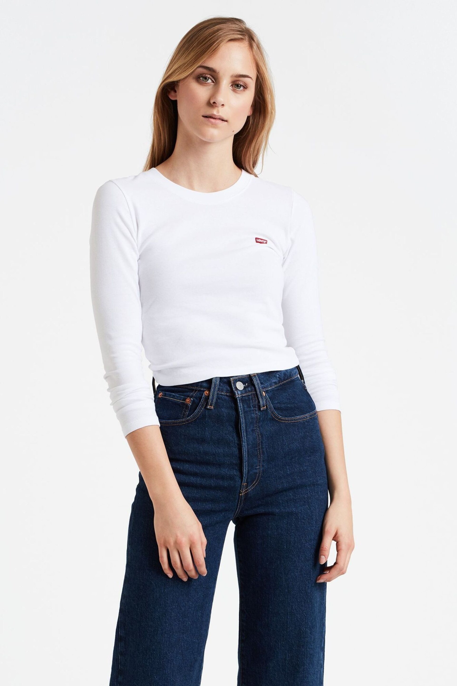 Levi's® White Levi's® White Platform Baby T-Shirt - Image 1 of 2