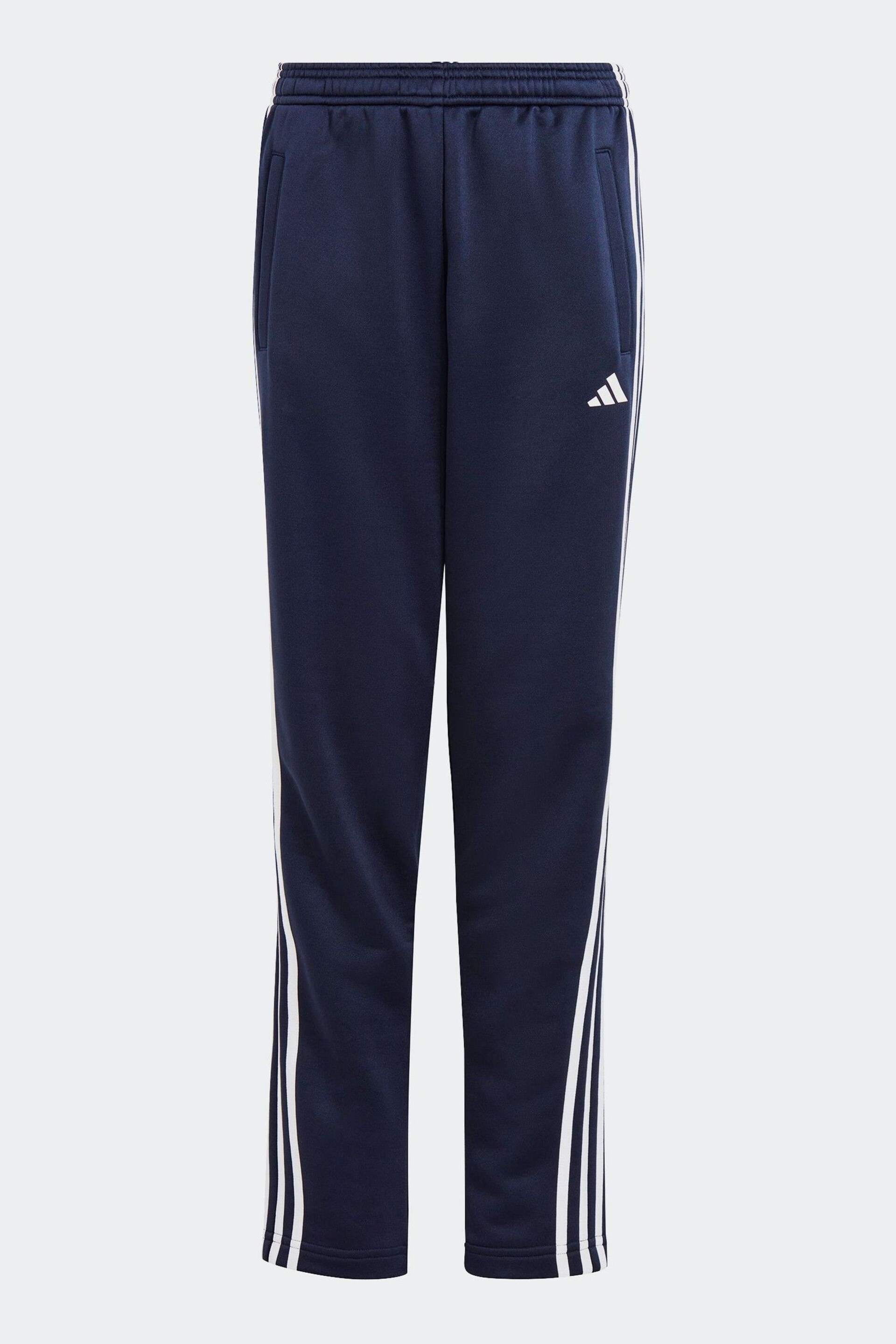 adidas Blue Sportswear Train Essentials Aeroready 3-Stripes Regular-Fit Joggers - Image 2 of 6