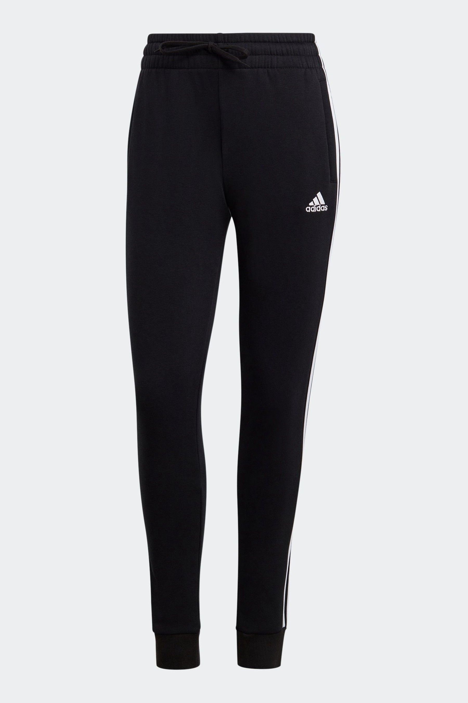 Buy adidas Black Essentials 3 Stripe Fleece Joggers from Next Canada