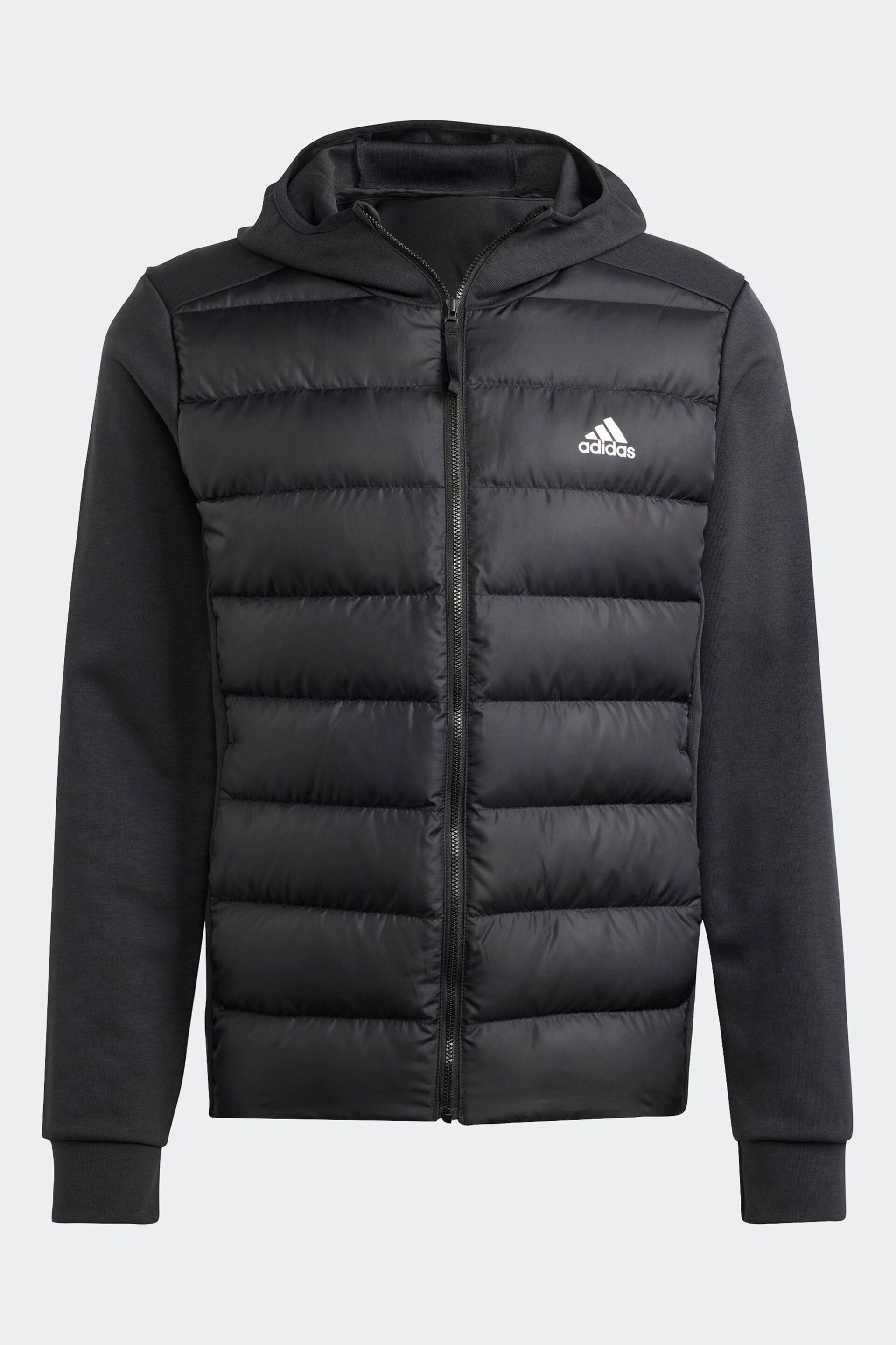 adidas Black Terrex Essentials Hybrid Down Hooded Jacket - Image 7 of 7