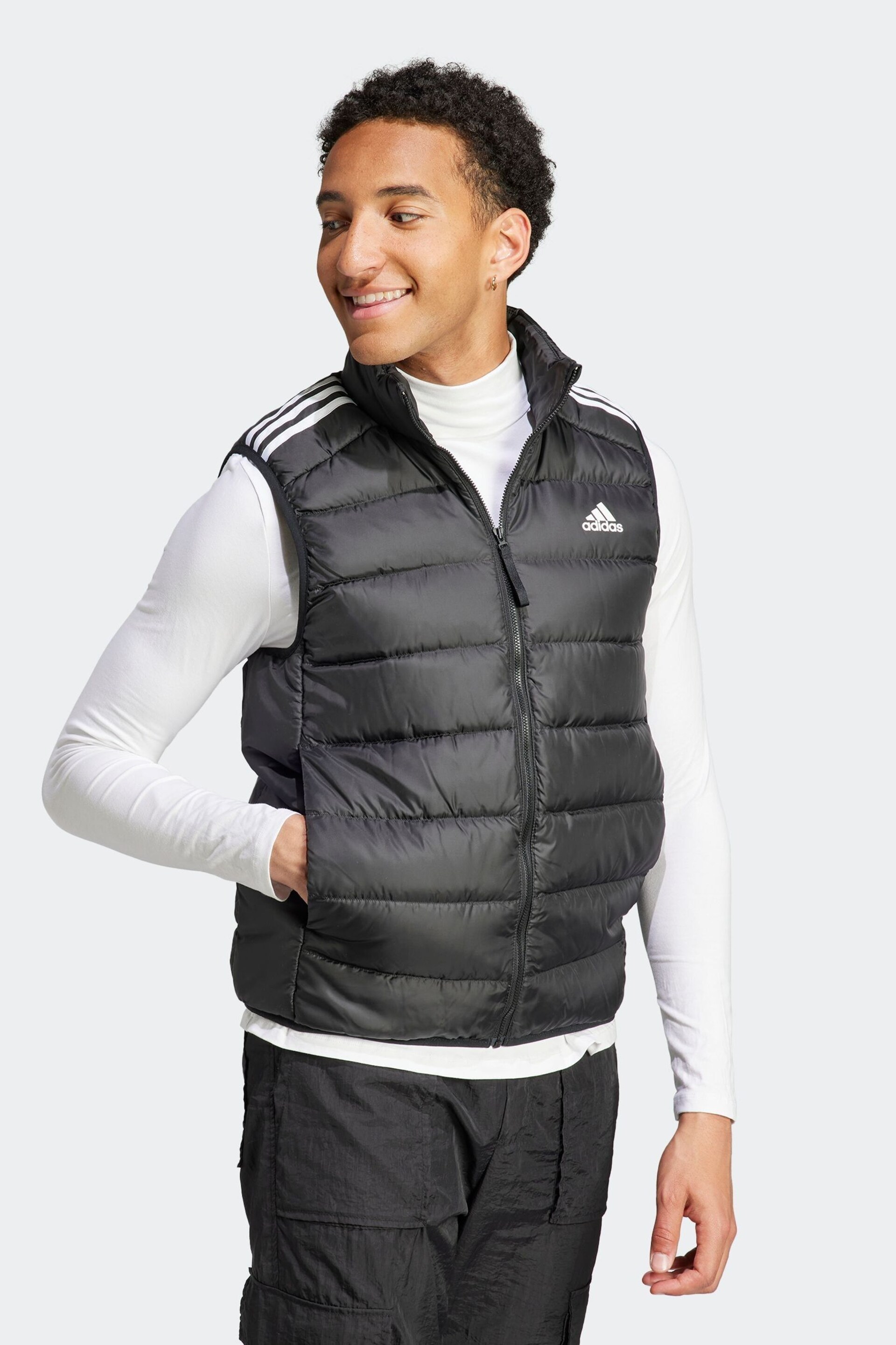 adidas Terrex Essentials 3-Stripes Light Down Vest - Image 4 of 7