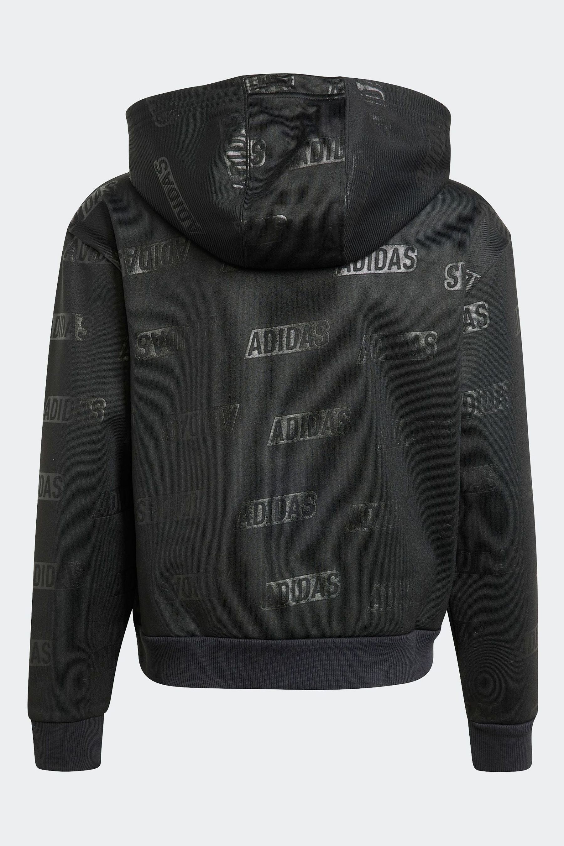 Buy adidas Black Sportswear Junior Brand Love Gold Debossed Hoodie Kids from Next Luxembourg