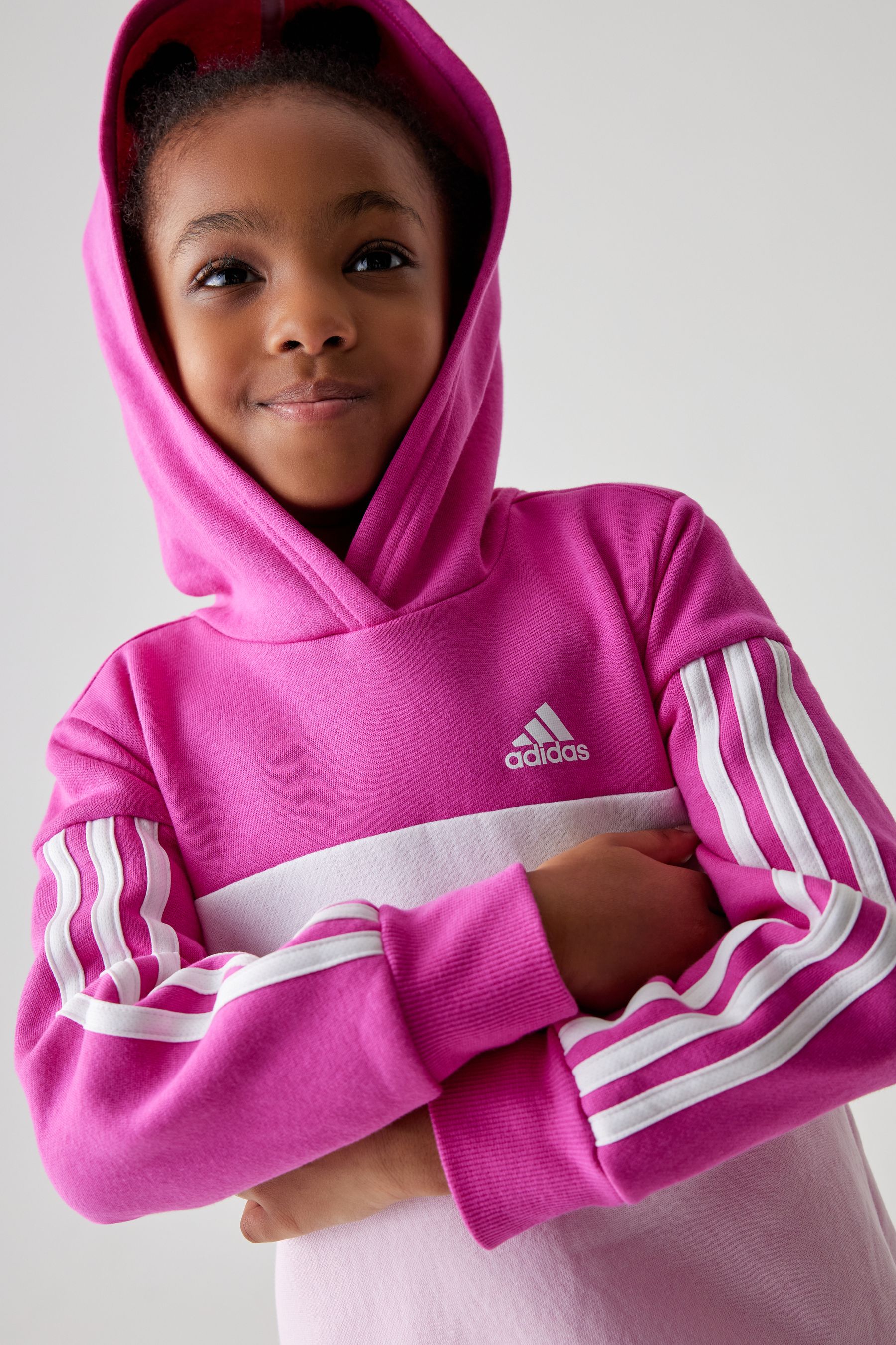 Buy adidas Pink Kids Sportswear Tiberio 3 Stripes Colorblock Fleece Leggings Set from Next South Africa