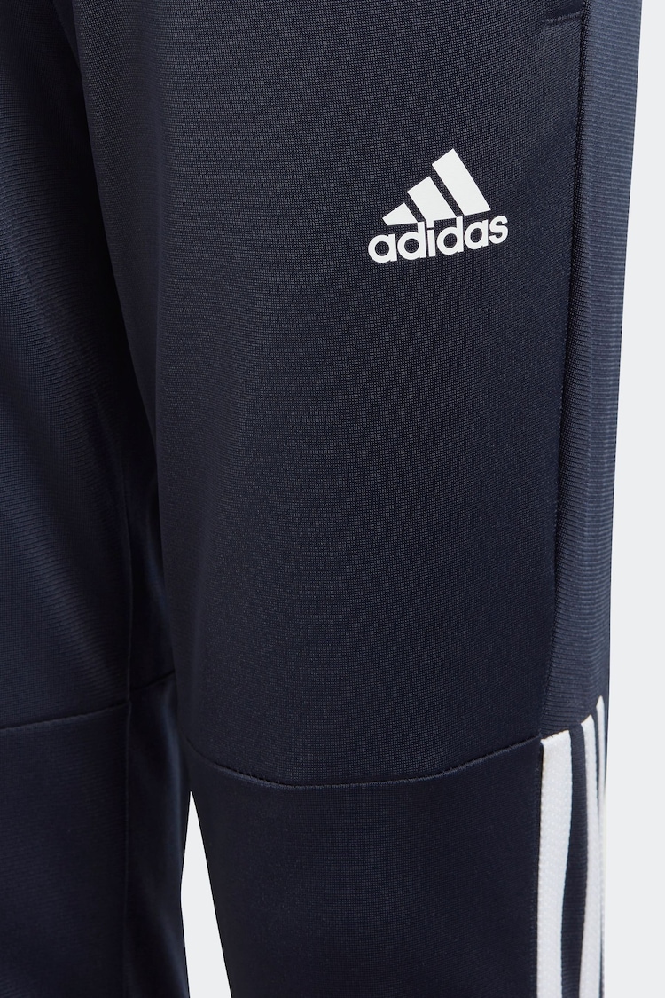 adidas Blue Kids Sportswear Tiberio 3-Stripes Colorblock Shiny Tracksuit - Image 14 of 14