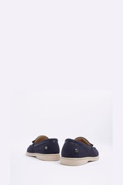 River Island Navy Blue Boys Tassel Loafers - Image 3 of 4