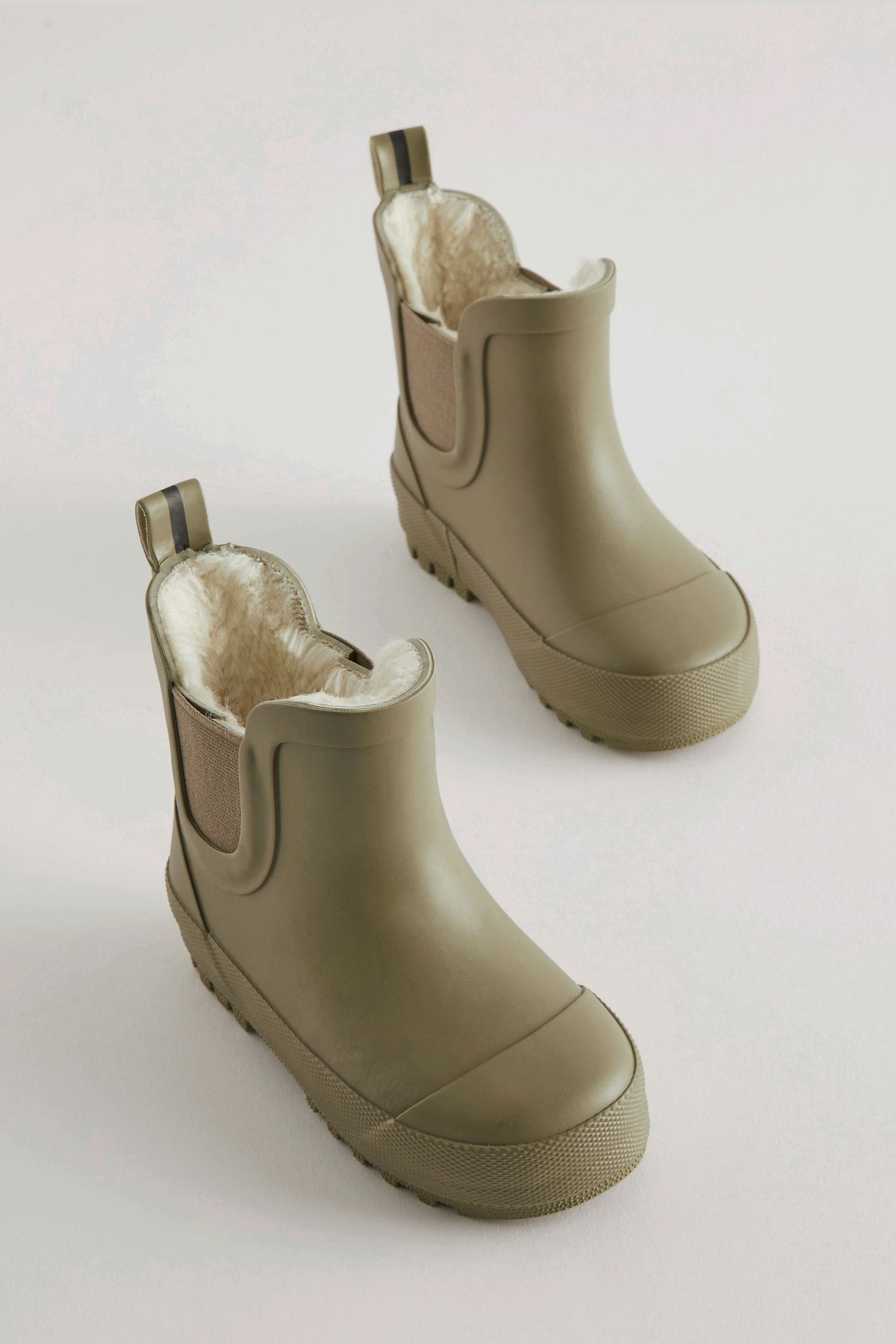 Buy Neutral Warm Lined Ankle Wellies from Next Belgium
