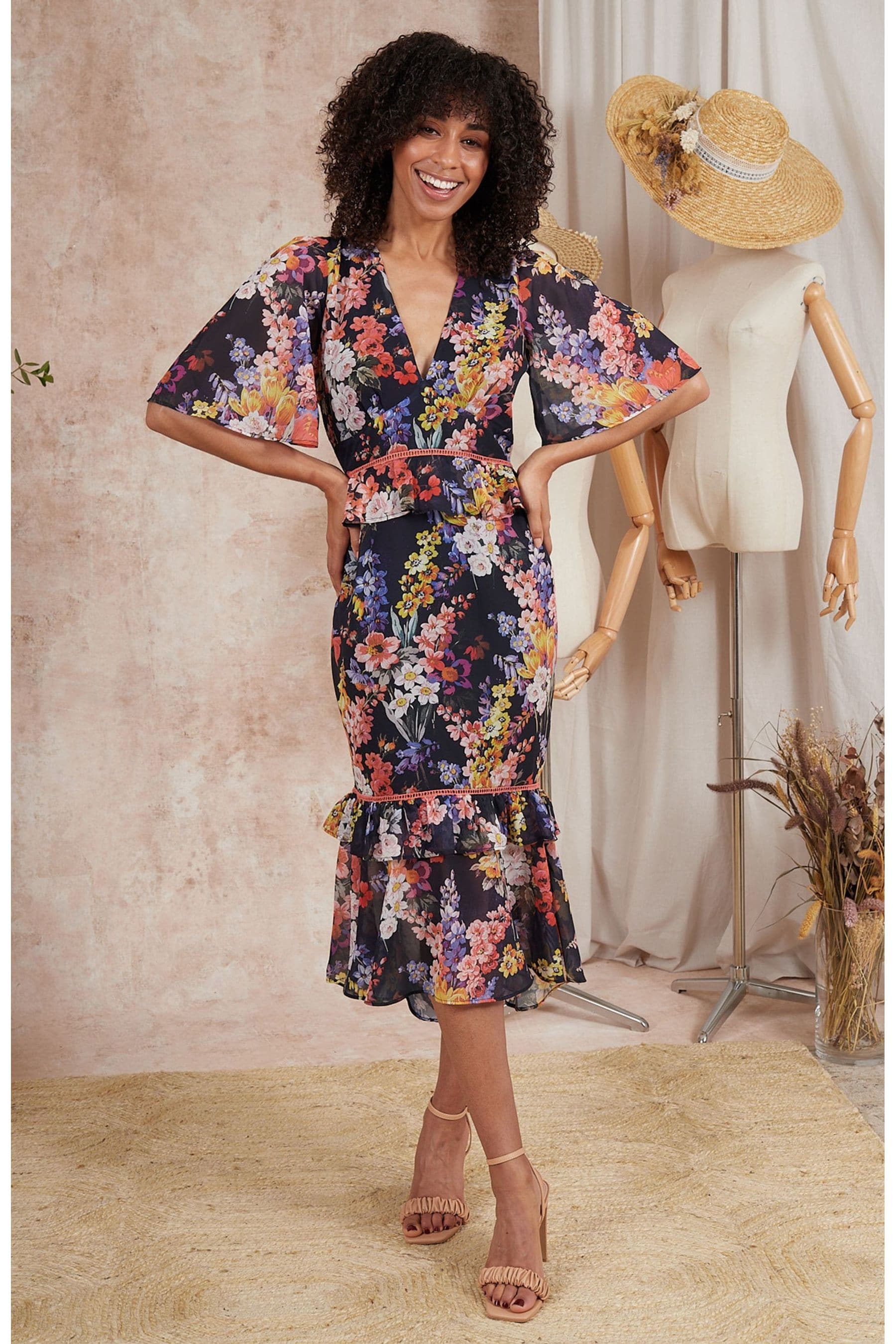 Peplum waist dress discount