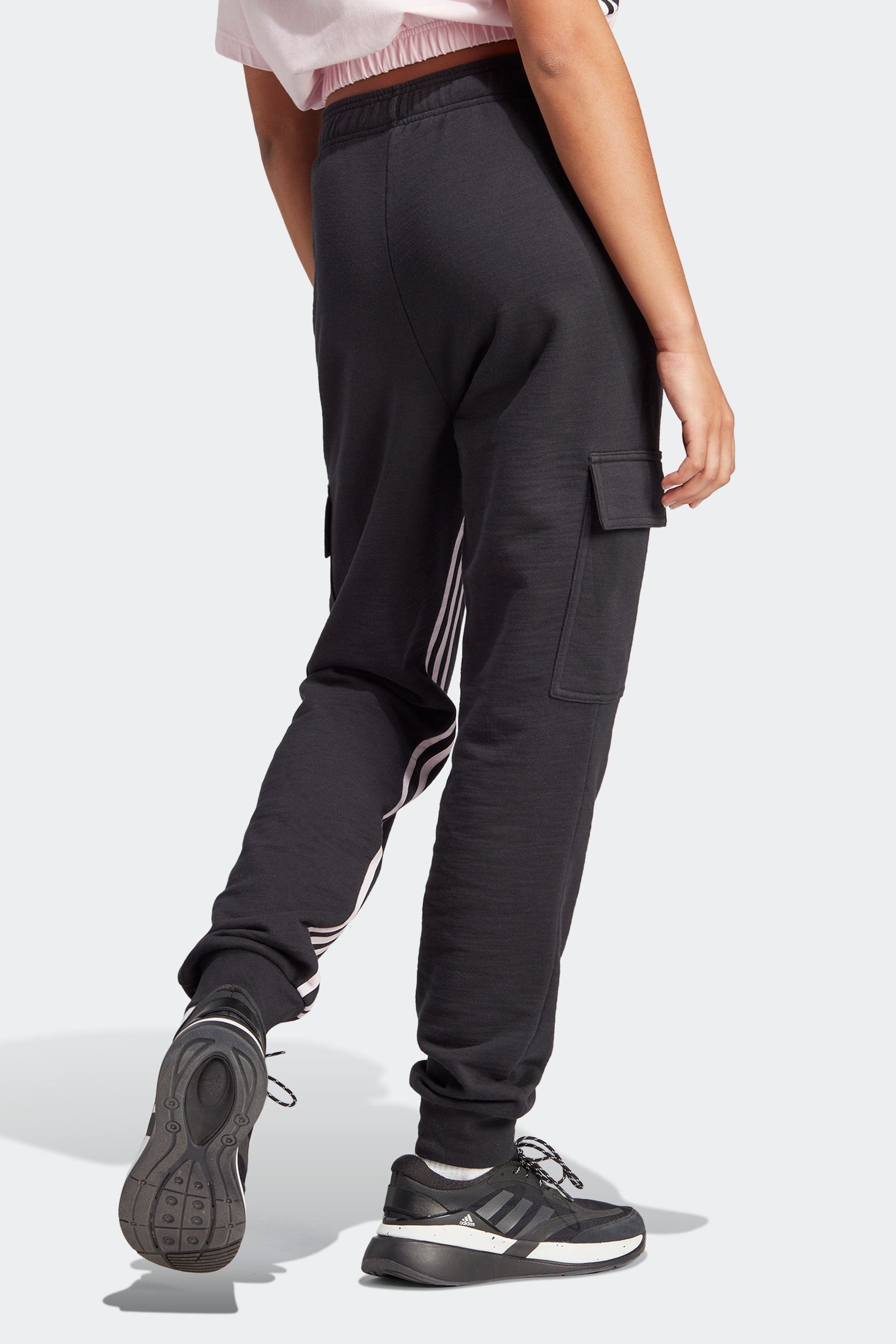 Buy adidas Black Tapered Sportswear Dance 3 Stripes High waisted Cargo Joggers from the Next UK online shop