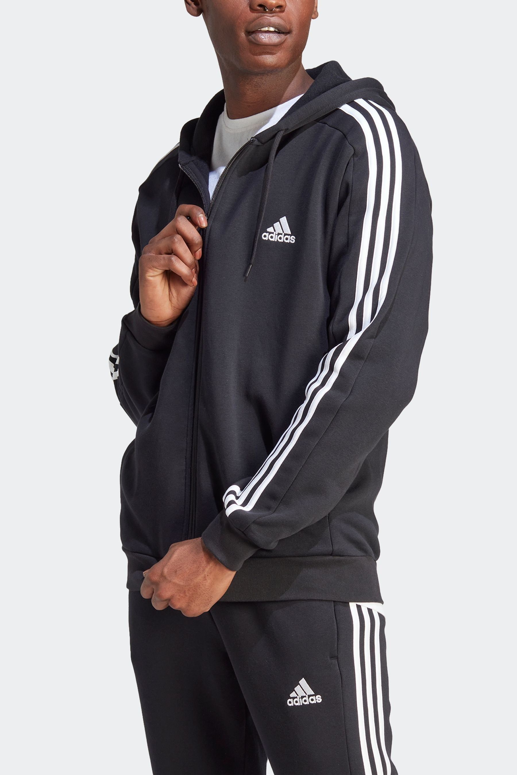 Buy adidas Essentials Fleece 3 Stripes Zip Up Hoodie from Next Kazakhstan