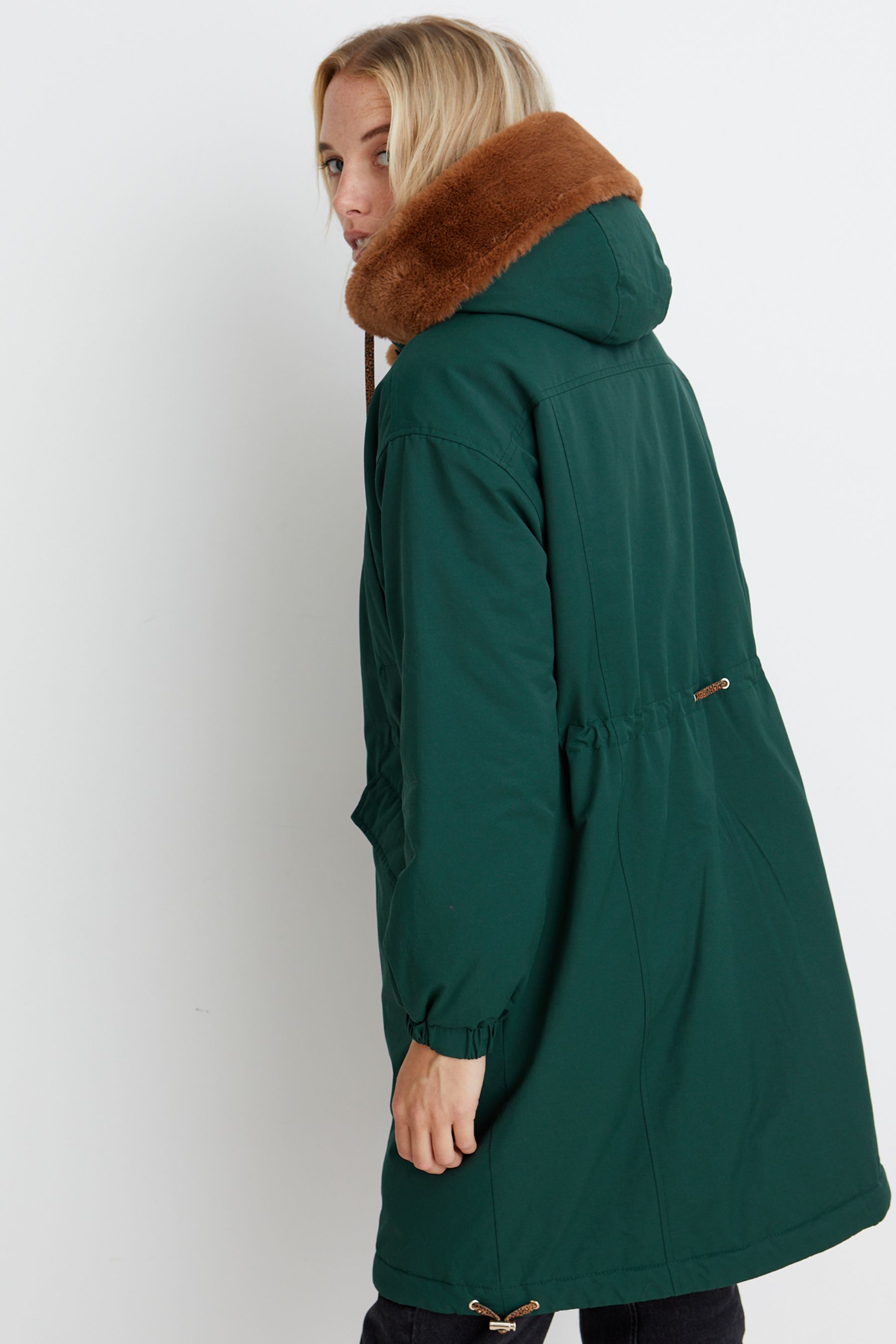 Oliver bonas green coat shop