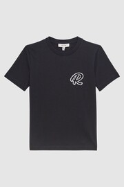 Reiss Navy Jude Junior Cotton Crew Neck T-Shirt - Image 1 of 6