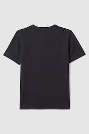 Reiss Navy Jude Junior Cotton Crew Neck T-Shirt - Image 2 of 6