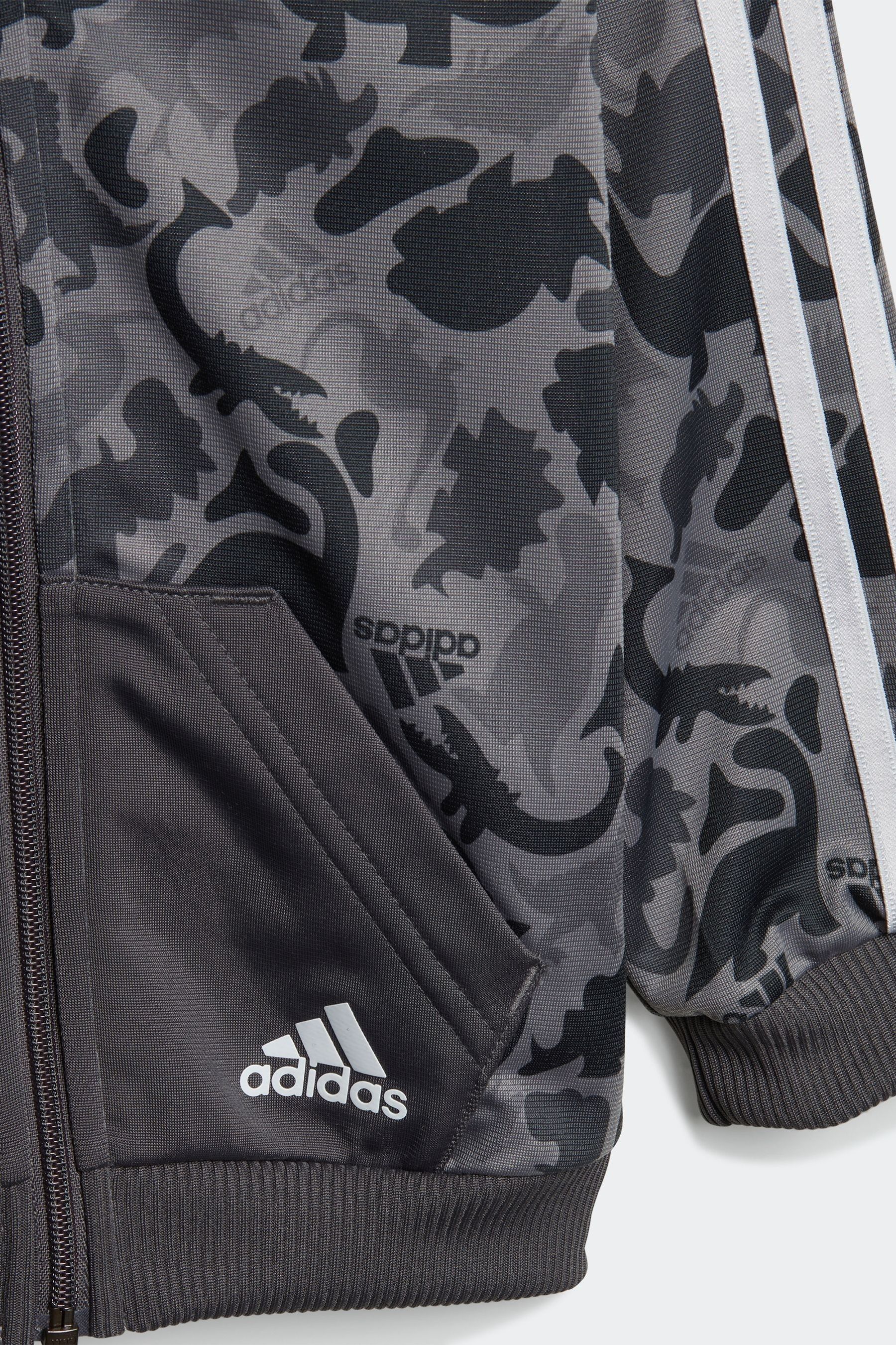 Adidas grey camo tracksuit on sale