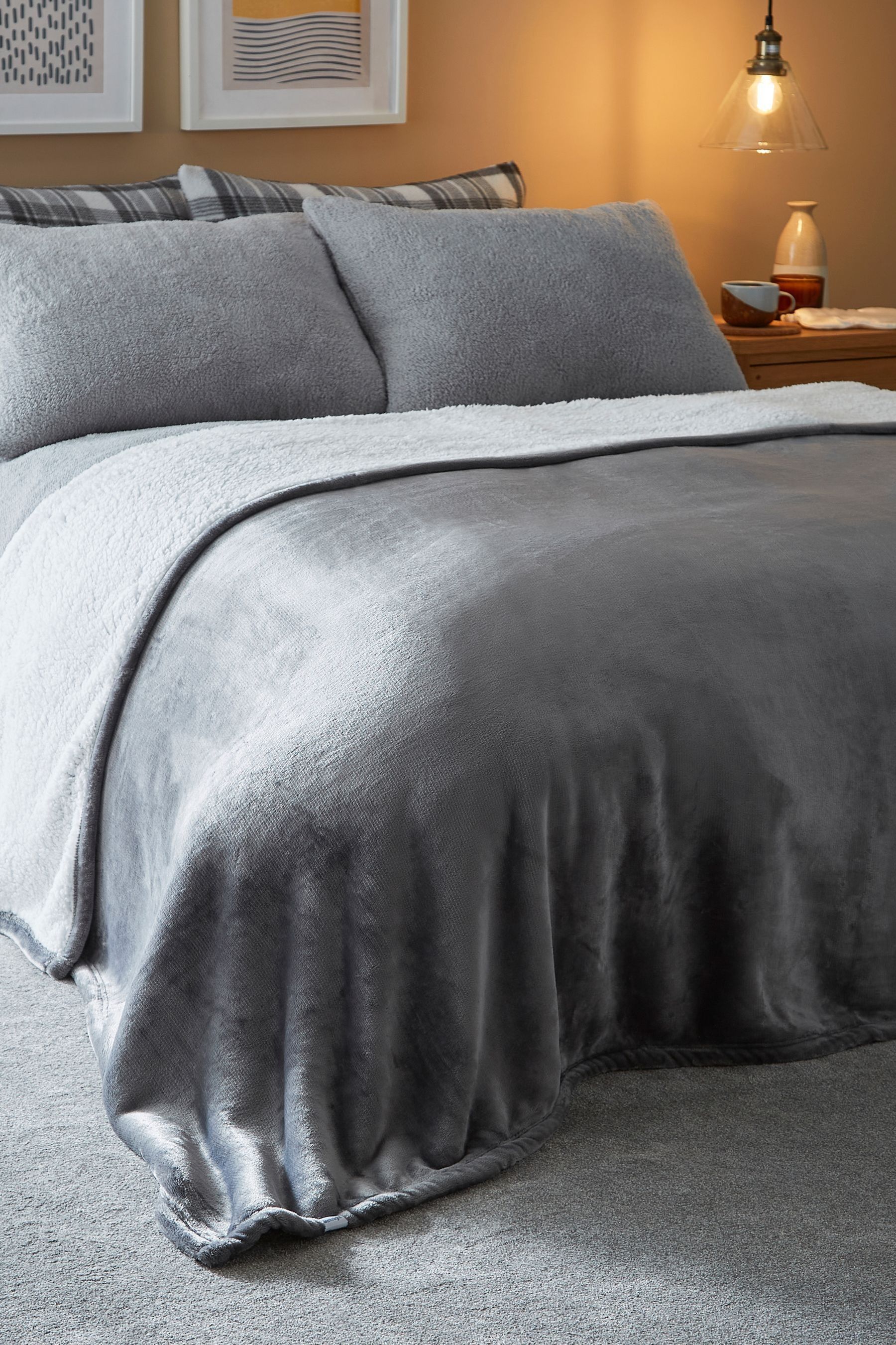 Next grey blanket new arrivals