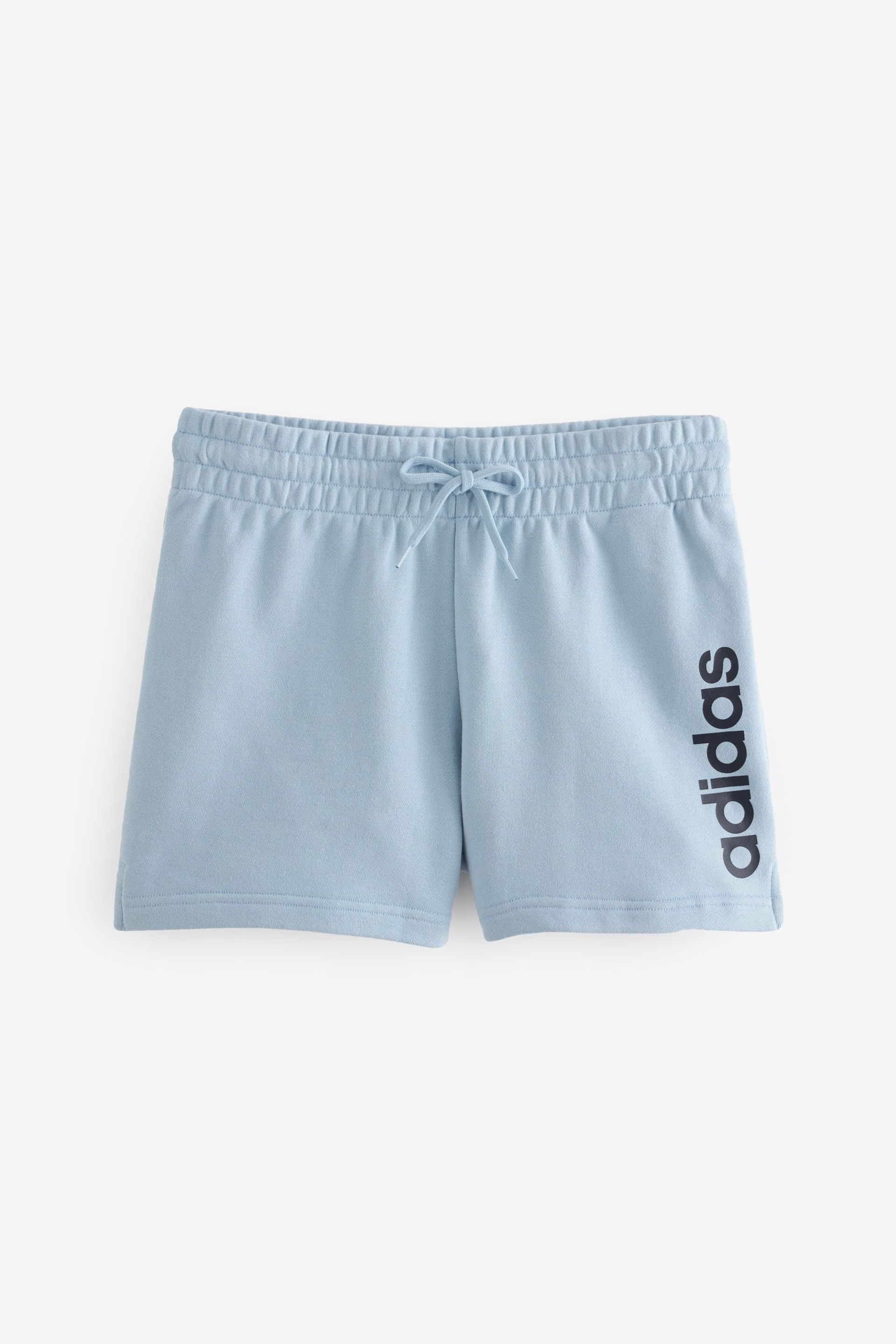 adidas Blue Sportswear Essentials Linear French Terry Shorts - Image 6 of 6