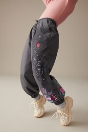 Charcoal Grey Printed Parachute Cargo Trousers (3-16yrs) - Image 2 of 5