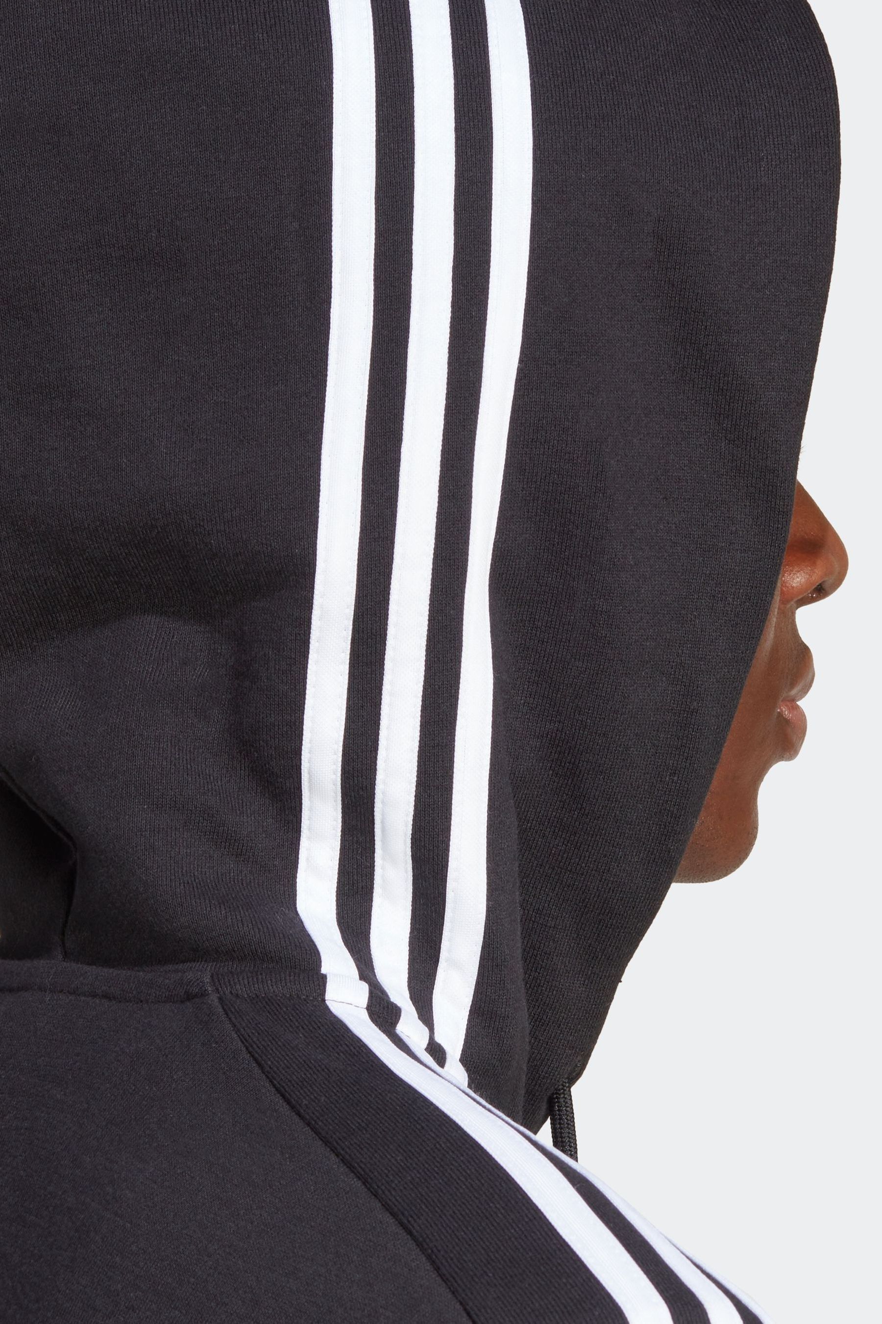 Buy adidas Black Sportswear Essentials French Terry 3 Stripes Full Zip Hoodie from Next Luxembourg