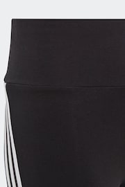 adidas Black Sportswear Future Icons 3-Stripes Cotton Flared Leggings - Image 9 of 11