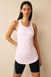 adidas Pink Sportswear Essentials Loose Logo Tank Top - Image 1 of 5
