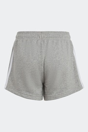 adidas Grey Sportswear Essentials 3-Stripes Shorts - Image 5 of 8