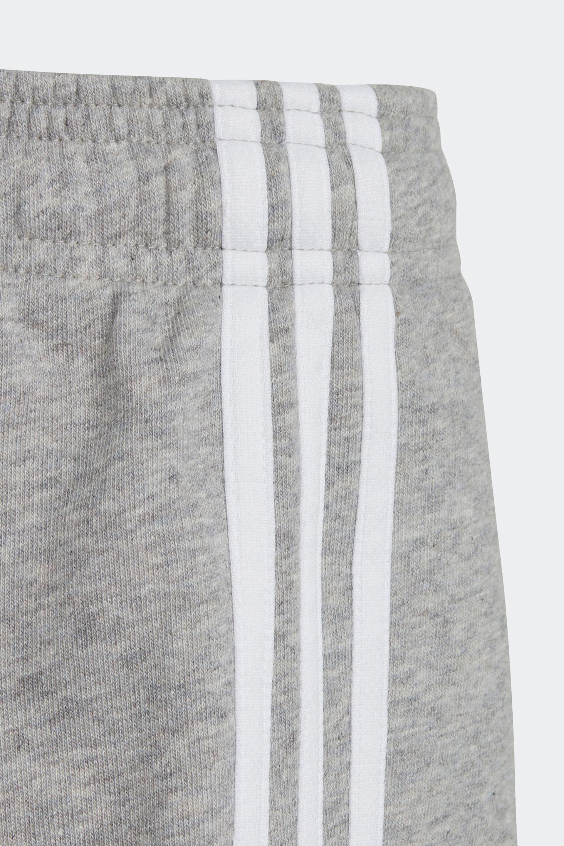 adidas Grey Sportswear Essentials 3-Stripes Shorts - Image 6 of 8