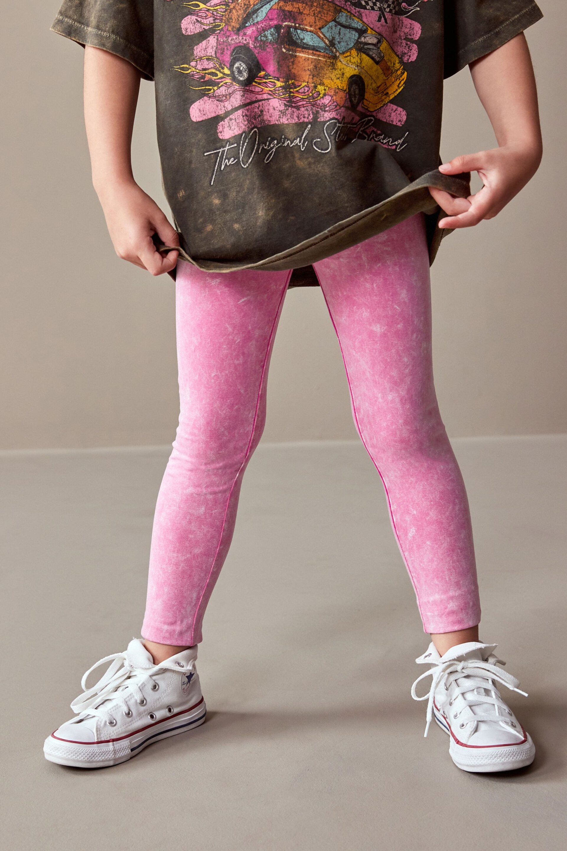 Pink Denim Leggings (3-16yrs) - Image 1 of 5