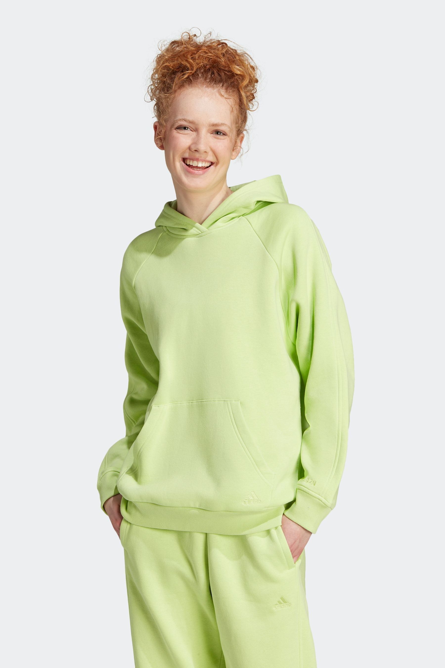 Adidas green and yellow hoodie 2025