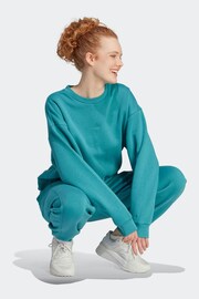 adidas Green Sportswear All Szn Fleece Sweatshirt - Image 3 of 7