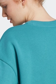 adidas Green Sportswear All Szn Fleece Sweatshirt - Image 6 of 7