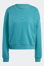 adidas Green Sportswear All Szn Fleece Sweatshirt - Image 7 of 7