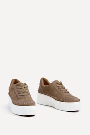 Linzi Brown Harlem Faux Leather Platform Trainers - Image 3 of 5