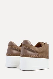 Linzi Brown Harlem Faux Leather Platform Trainers - Image 5 of 5