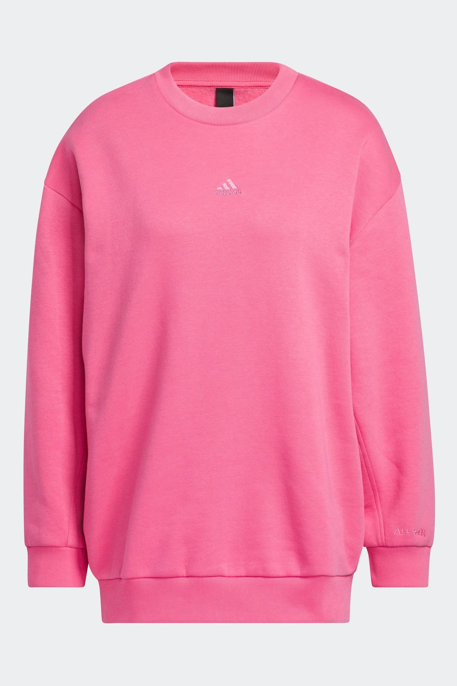 Adidas pink oversized sweatshirt clearance