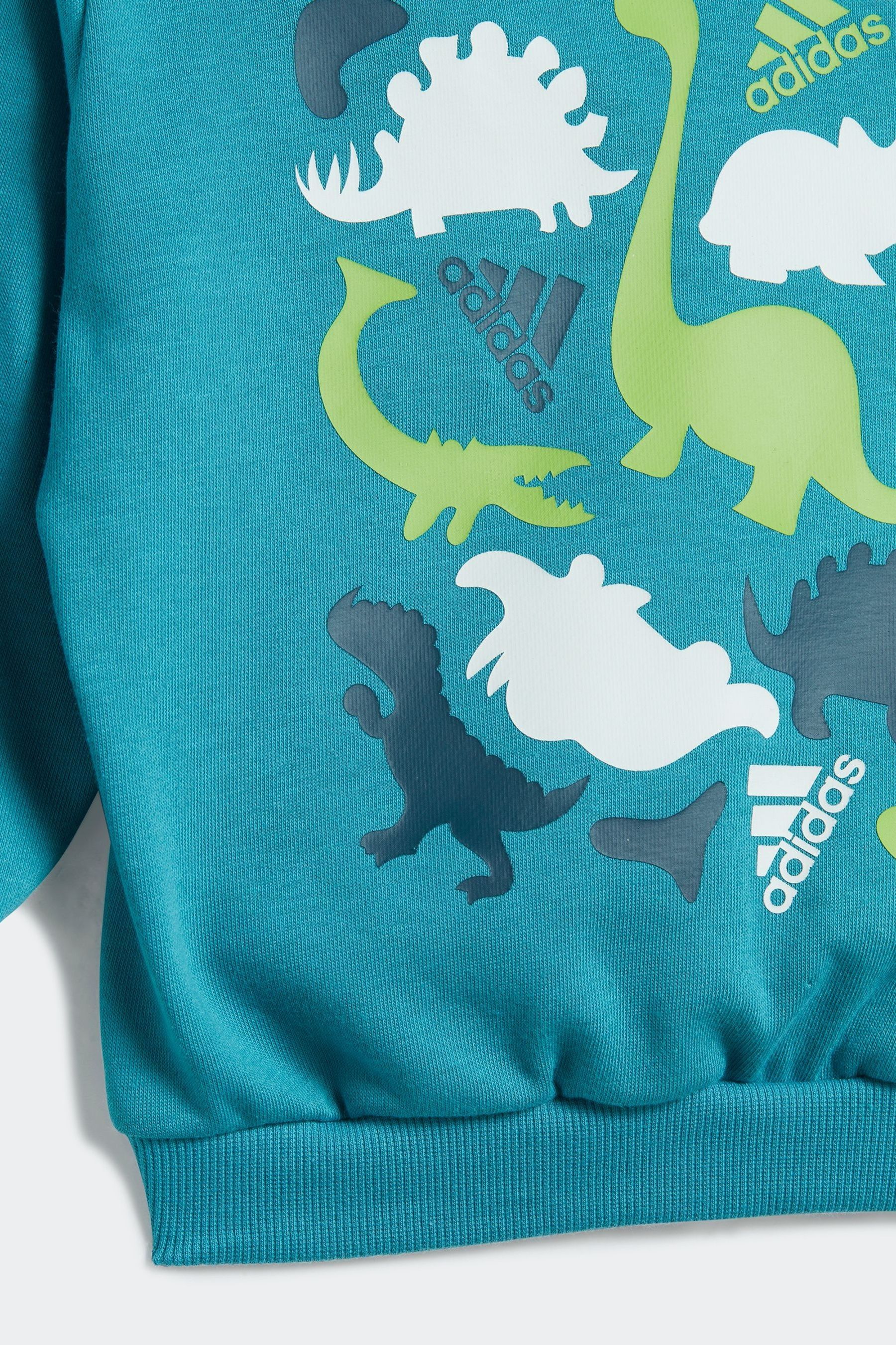 Buy adidas Green Infant Dino Camo Allover Print French Terry Tracksuit from Next Qatar