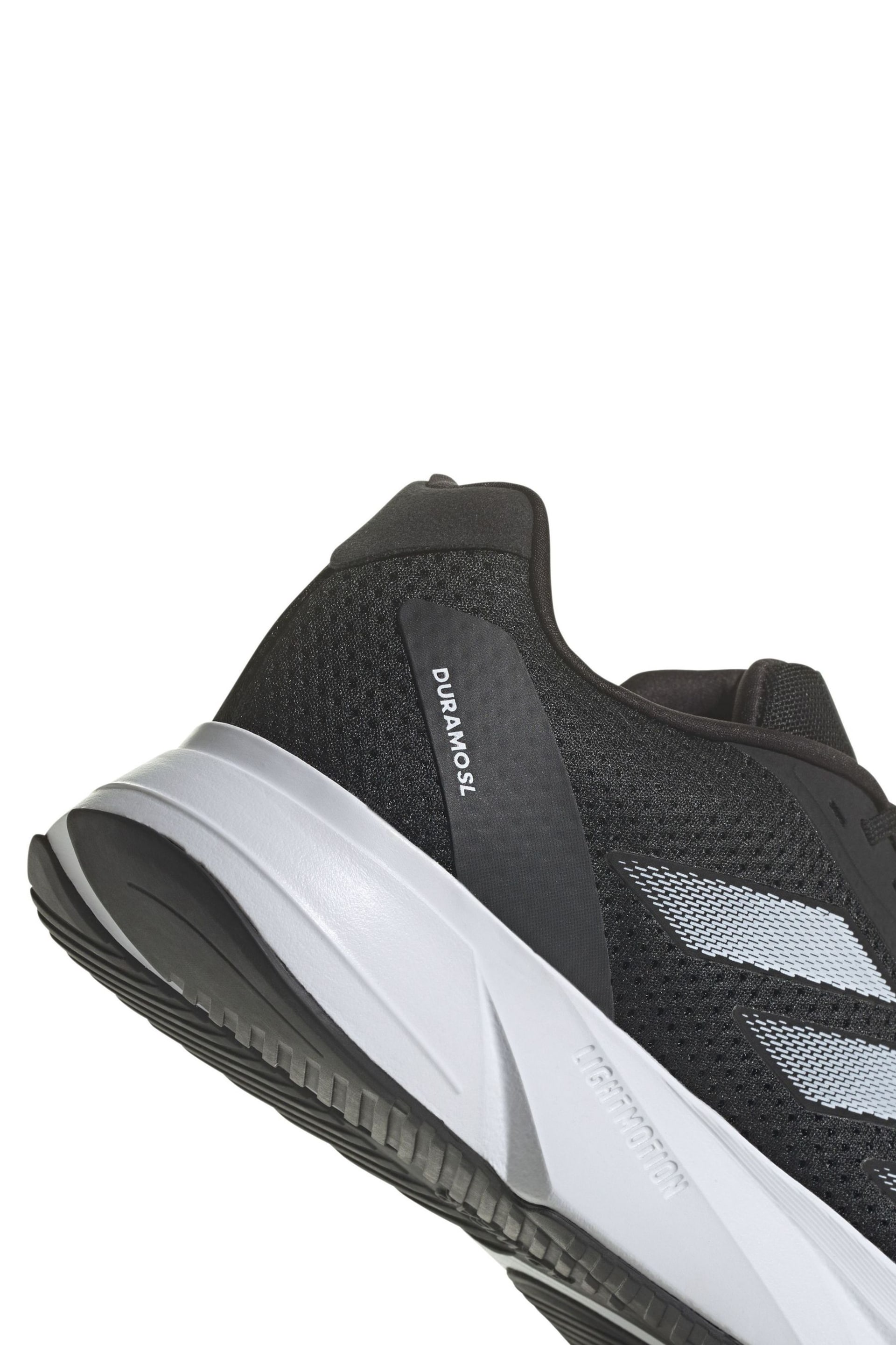 adidas Black/White Duramo SL Trainers - Image 9 of 9