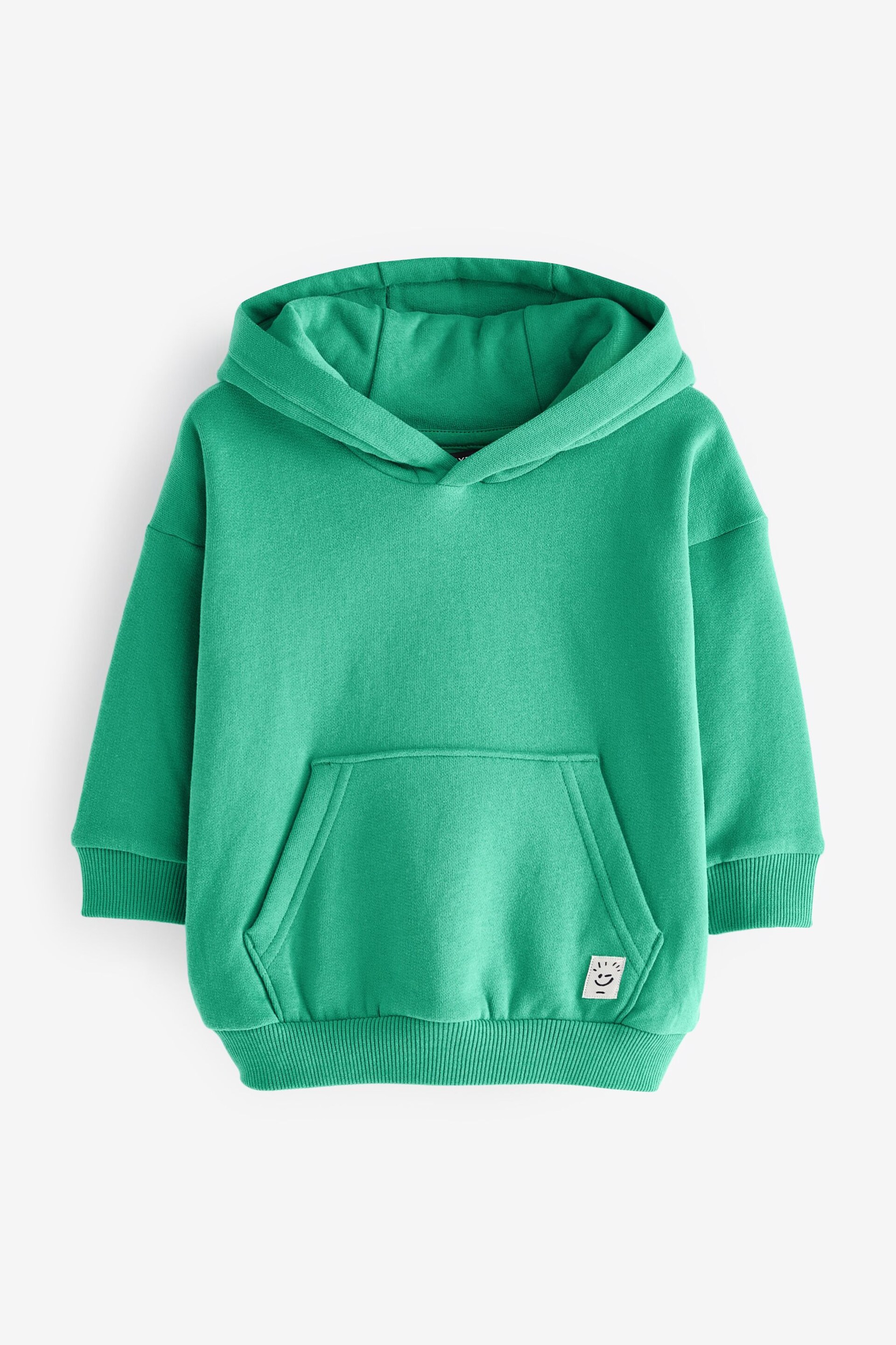 Bright Green Soft Touch Jersey Hoodie (3mths-7yrs) - Image 1 of 2
