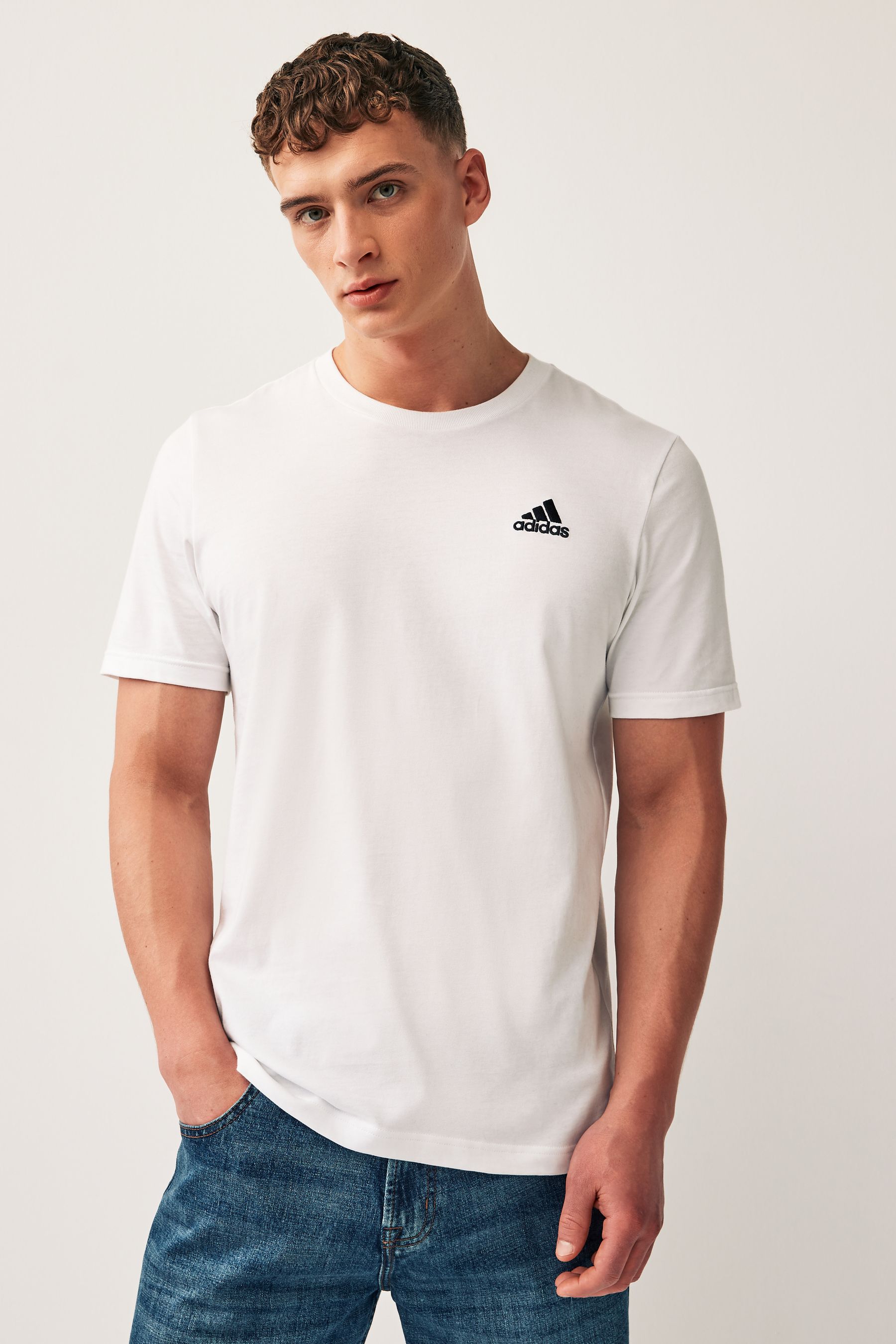 Adidas essentials t shirt mens shop