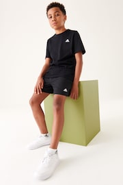 adidas Black Sportswear Essentials Small Logo Chelsea Shorts - Image 1 of 11