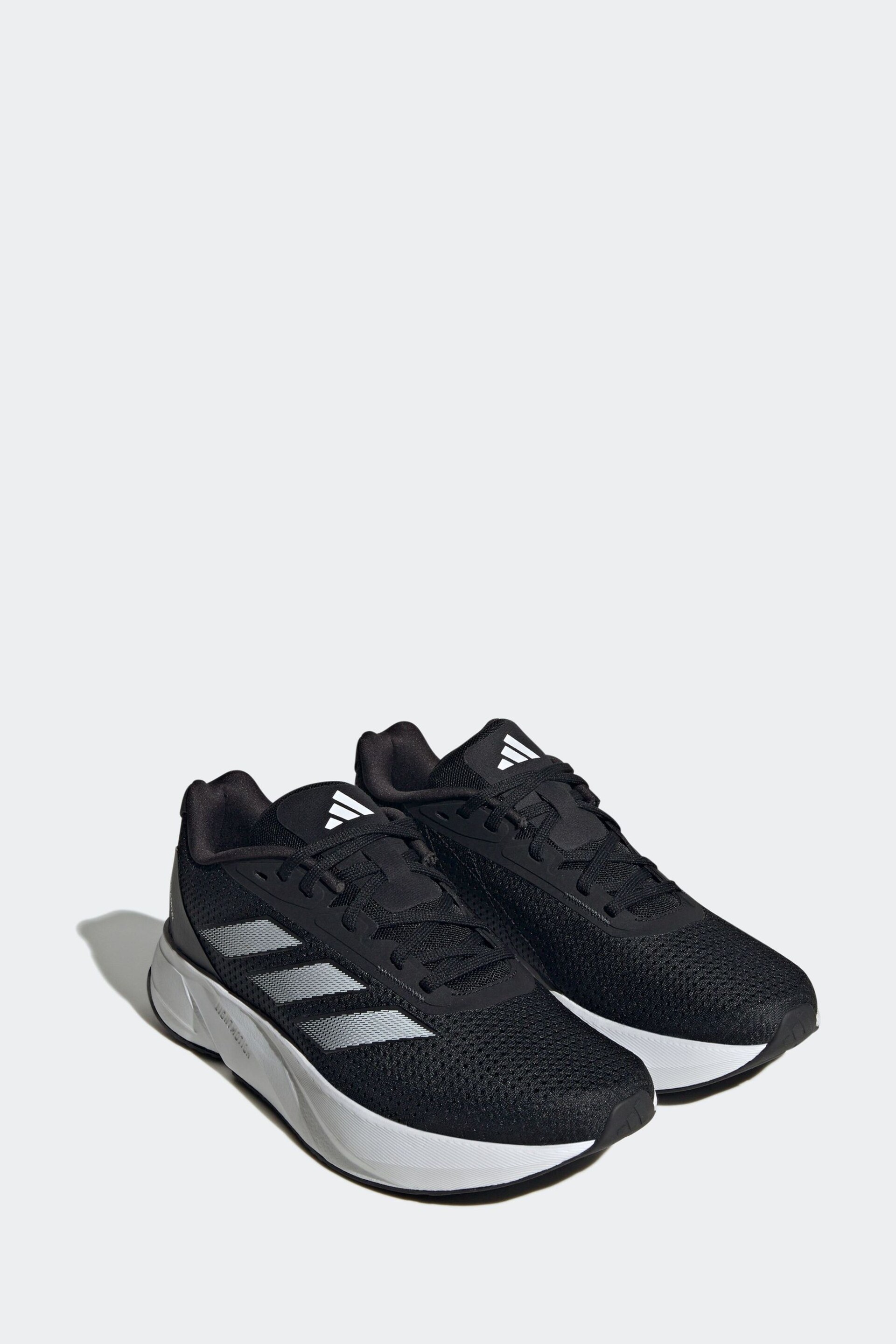 adidas Black/White Duramo Running Shoes - Image 4 of 10